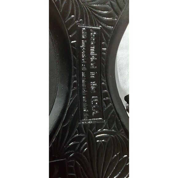 Sz 7 NEW ONESOLE Interchangeable Black Stretchy Shoes Slip On Sandals + Toppers - Picture 8 of 9